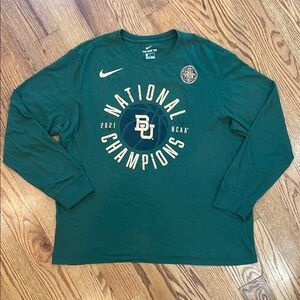 Baylor Bears Nike National Championship Shirt. Size Large.